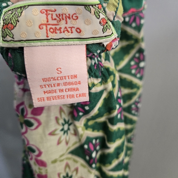 Flying Tomato Green and Cream Patterned Maxi Dress - Picture 6 of 6